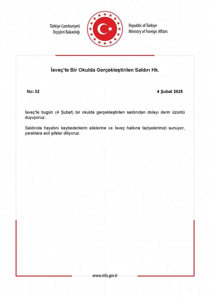 İsveç’te bir okula silahlı saldırı! 10 kişi hayatını kaybetti