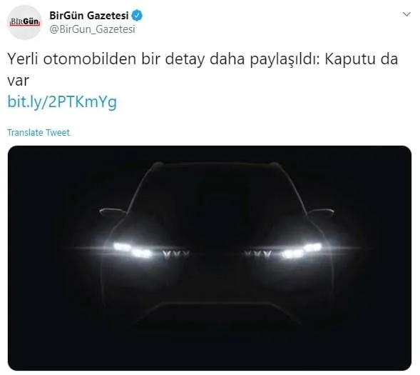 CHP yandaşı BirGün Gazetesi’nin yerli otomobil paylaşımı büyük tepki çekti!