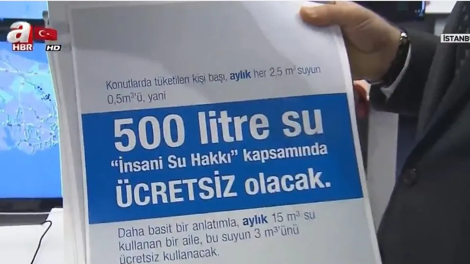İstanbullulara müjde! Her eve ayda 500 litre bedava su | Video