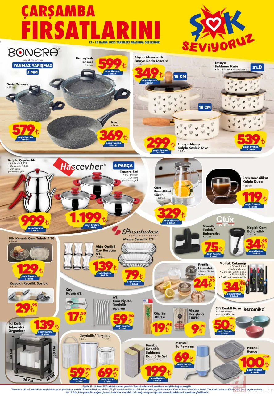 12-18 Kasım ŞOK aktüel katalog: Çeyiz hazırlığında olanlar için özel fırsatlar ŞOK’ta! Battaniye, bornoz, süpürge… 6