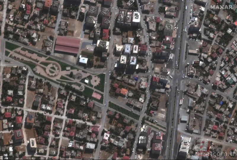 Depremin boyutu uydudan görüntülendi! ABD'li şirket paylaştı | İşte uydu görüntüleriyle yıkımın öncesi ve sonrası 23