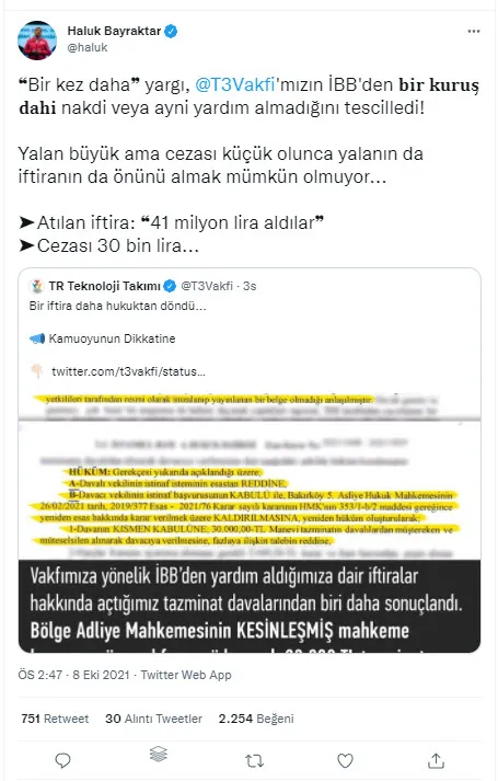 İBB'nin yalanı tescillendi! Selçuk Bayraktar'dan ders gibi karar: Tazminatı iletişim öğrencilerine verecek - 1