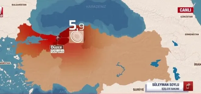 Son dakika! İçişleri Bakanı Süleyman Soylu’dan A Haber’de flaş Düzce depremi açıklaması