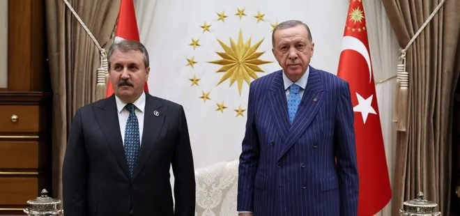 Son dakika | Başkan Erdoğan ile BBP Genel Başkanı Mustafa Destici arasında önemli görüşme