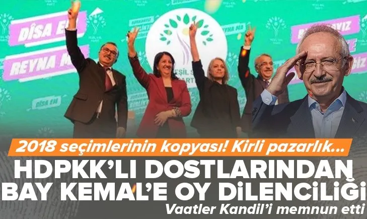 HDPKK’lılardan Bay Kemal’e oy dilenciliği