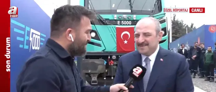 Yerli elektrikli lokomotif raylara iniyor! Sanayi ve Teknoloji Bakanı Mustafa Varank’tan A Haber’e özel açıklamalar