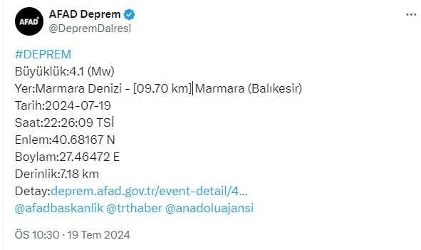 marmara-denizinde-deprem-afad-ilk-detaylari-duyurdu-1721417552045.jpg Marmara Denizi'nde deprem! AFAD ilk detayları duyurdu | Büyük İstanbul depremini tetikler mi? Uzman isim A Haber'de duyurdu - 1