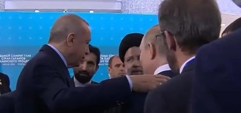 Başkan Erdoğan ile Putin'in samimi sohbeti! Kameralara böyle yansıdı
