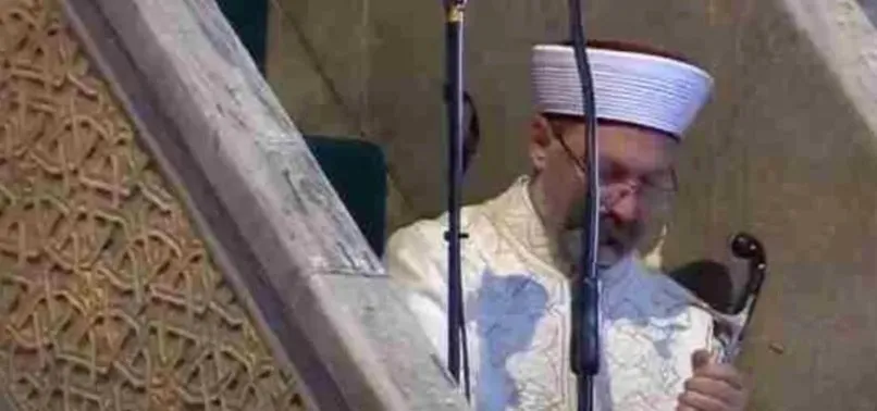 Diyanet İşleri Başkanı Ali Erbaş'tan dünyaya kılıç hakkı mesajı