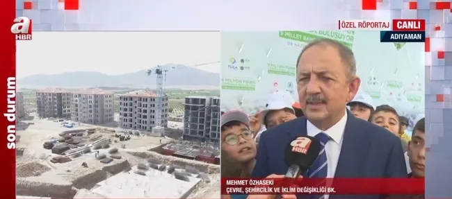 Çevre ve Şehircilik Bakanı Mehmet Özhaseki A Haber’de