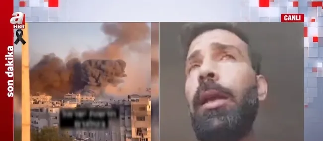 A Haber Gazze’den canlı yayında! Gazzeli gazeteci: Bu Hamas ile mücadele değil Filistinli varlığı ile mücadeledir