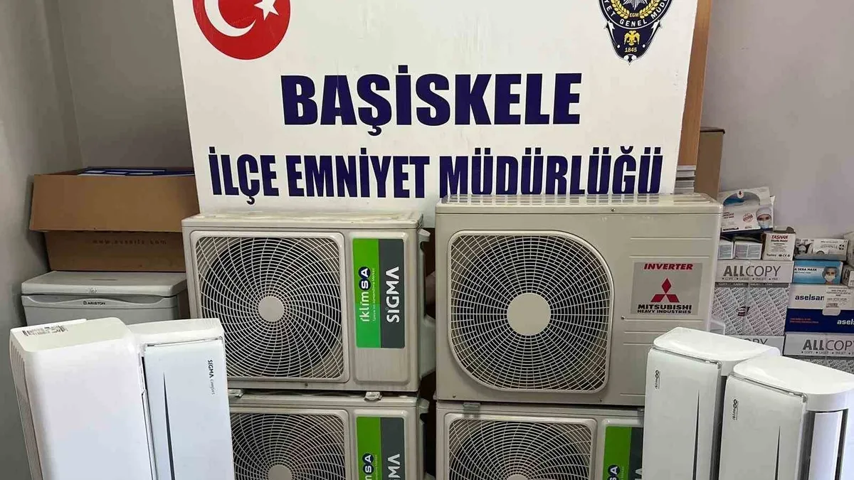 Villadan 194 bin TL değerinde 4 klima çalan şüpheli kıskıvrak yakalandı