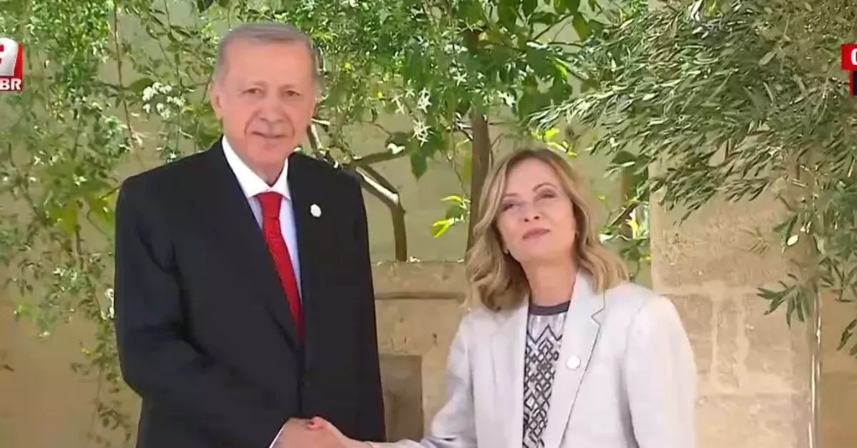 Başkan Erdoğan G7 Zirvesi’nde! İtalya Başbakanı Giorgia Meloni karşıladı