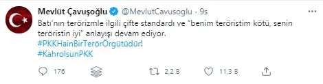 Dışişleri Bakanı Mevlüt Çavuşoğlu'ndan AB'ye sert tepki: Terörizmle ilgili çifte standart devam ediyor - 1