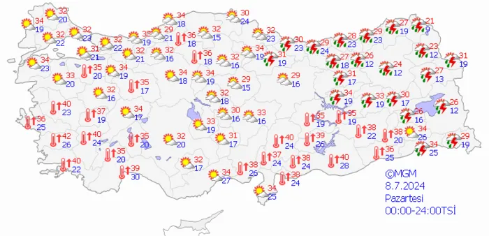 1720331631885.png Kavurucu sıcaklar yolda! 42 dereceyi göreceğiz! Bir tarafta yağış diğer tarafta güneş... - 6