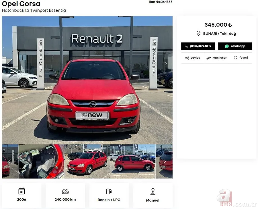 197 bin TL'ye satılık araç var! 2. El araç fiyatlarını yeniledi! İşte Volkswagen, Hyundai, Fiat, Renault, Peugeot, Opel… 14