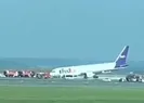 Kargo uçağı gövde üzeri iniş yaptı!