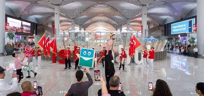 İstanbul Havalimanı'nda 23 Nisan coşkusu