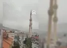 Rüzgar caminin minaresini devirdi