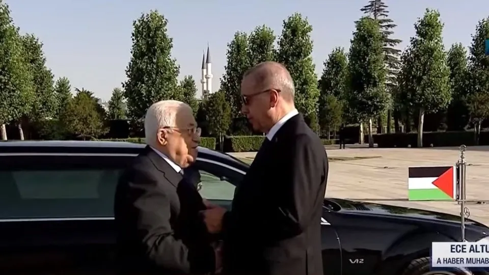 Başkan Recep Tayyip Erdoğan Filistin Devlet Başkanı Mahmud Abbas’ı resmi törenle karşıladı