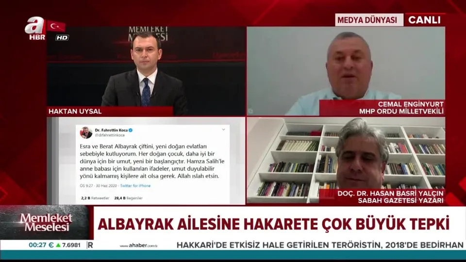 MHP’li Cemal Enginyurt’tan Albayrak ailesine yapılan ahlaksız saldırılara sert tepki: Algı operasyonu yapanlar nerede?