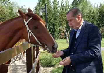 Cumhurbaşkanı Erdoğan ata bindi
