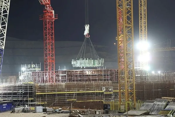 Akkuyu nükleer santralinde 3. reaktörün temeli atılıyor