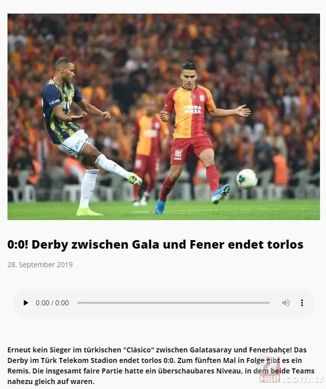 Avrupa Galatasaray-Fenerbahçe derbisini konuştu 10