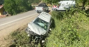 Kastamonu’da bir araç şarampole devrildi: 1 ölü