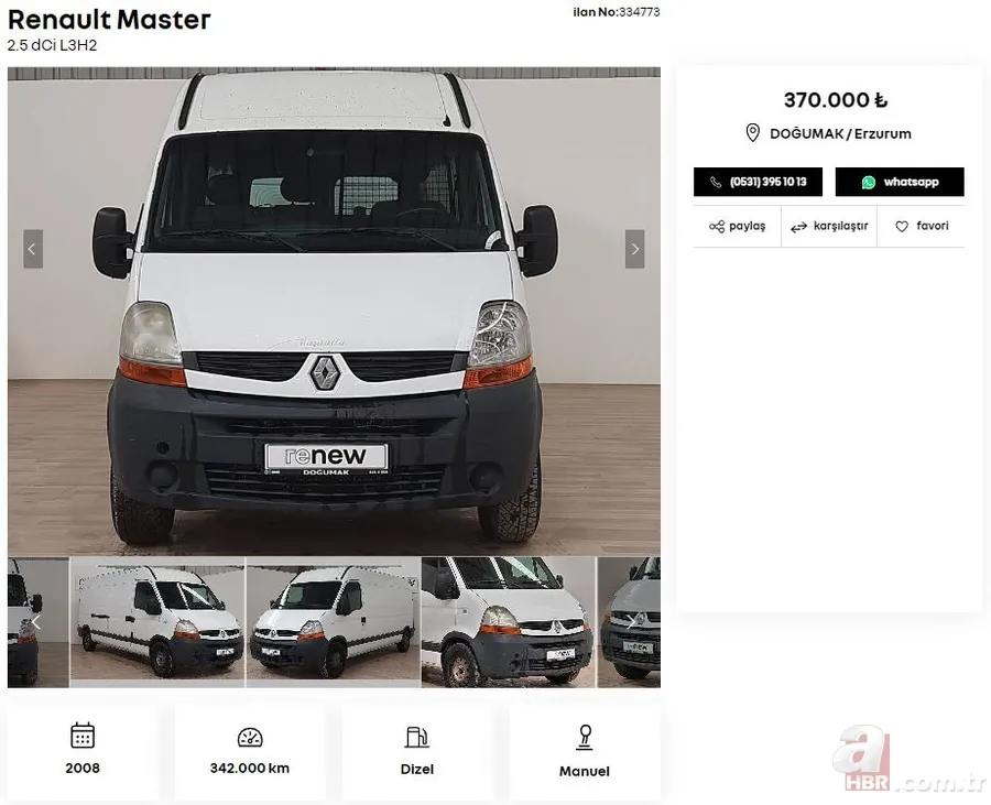 Uyguna İkinci el araç satışı yapıyor! Fiyatlar 230 bin TL’den başlıyor! Fiat, Volkswagen, Hyundai, Peugeot, Renault, Ford, Citroen mollerinin fiyatı ne kadar? 16