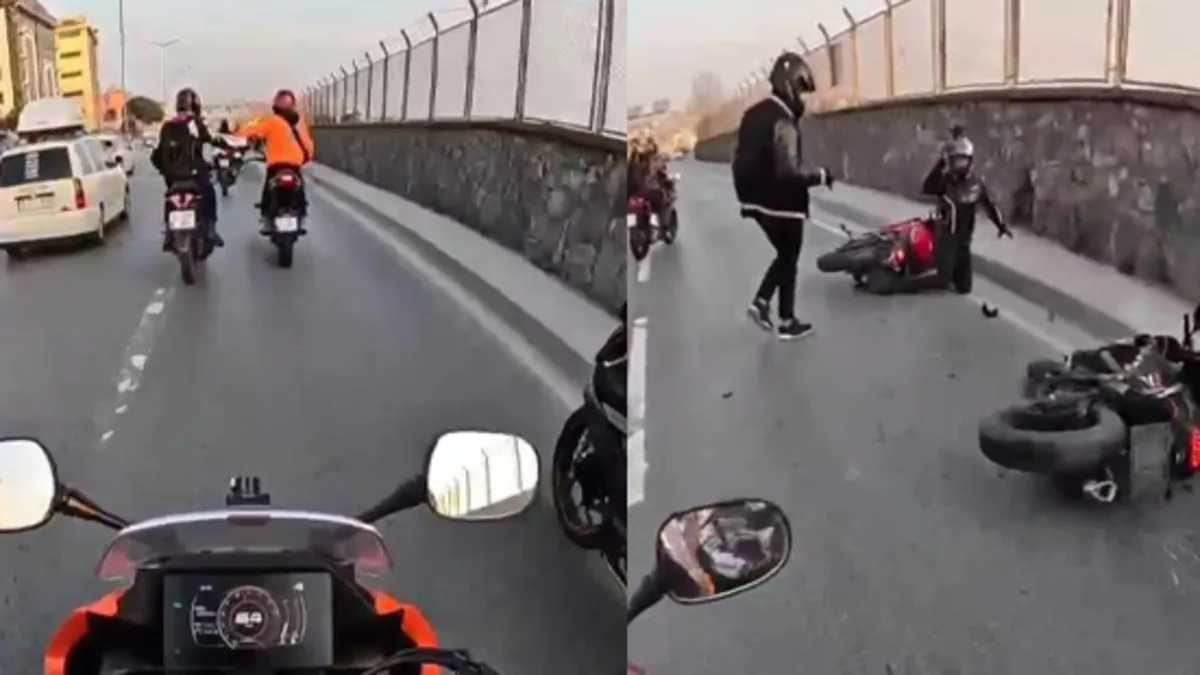 Trafikte şakalaşma kaza ile bitti! 1 yaralı