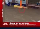 Hayata tutunmak için kulaç attı