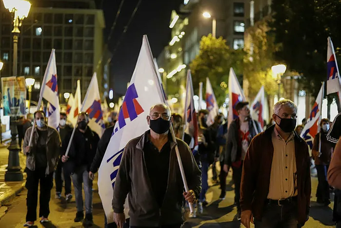 Atina’da işçiler sokağa indi - 1