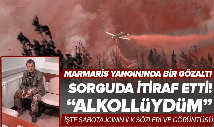 Marmaris’teki orman yangınına ilişkin bir gözaltı! Aile arasındaki anlaşmazlık nedeniyle yaktığını itiraf etti