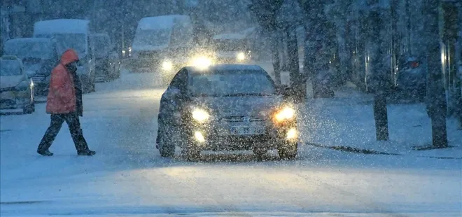 Kars'ta yüksek kesimlerde kar etkili oldu