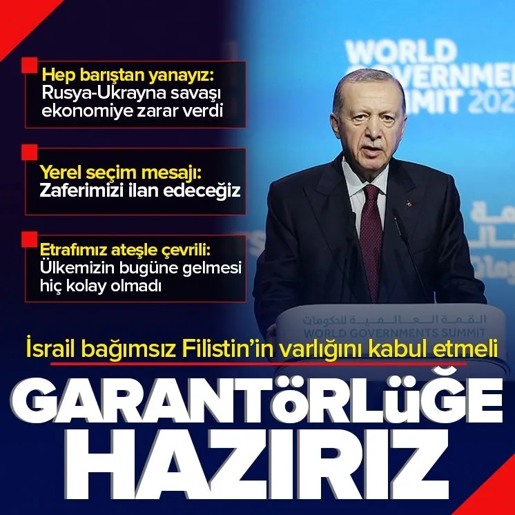Başkan Erdoğan: Garantörlüğe hazırız