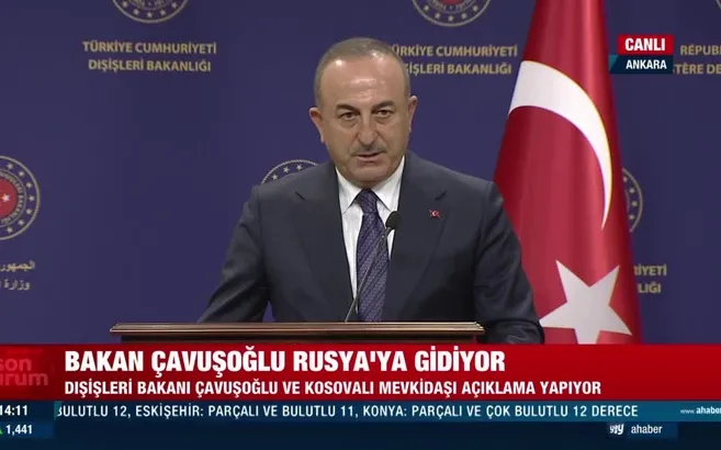 Mevlüt Çavuşoğlu Rusya’ya gitti
