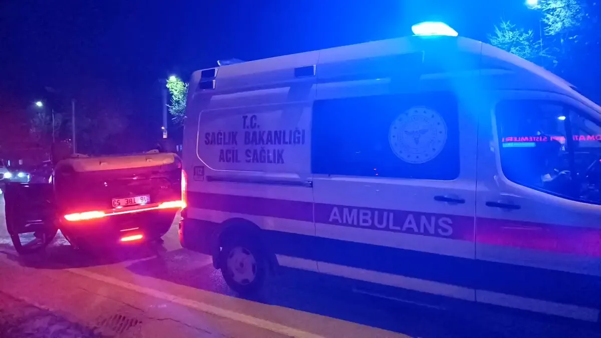 Bursa'da iki otomobil çarpıştı: 1 yaralı