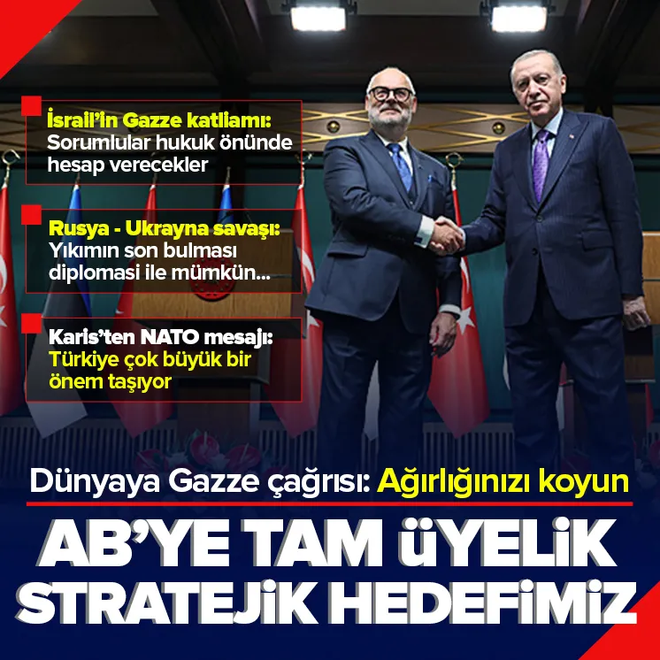 Başkan Erdoğandan dünyaya Gazze çağrısı
