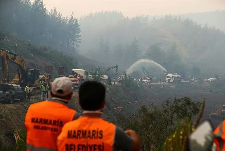 Marmaris’teki yangında devlet-millet el ele! Avukat, doktor, veteriner, kaptan, öğrenci, öğretmen...