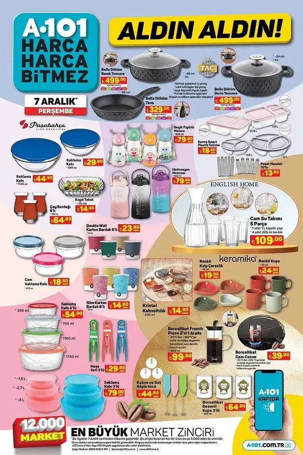 11 Aralık A101 aktüel ürünler kataloğu! Üç Tekerlekli Elektrikli Moped, Flavel Dijital Baskül , Kahve Makinesi, Smart Led TV uygun fiyata satışa sunuluyor