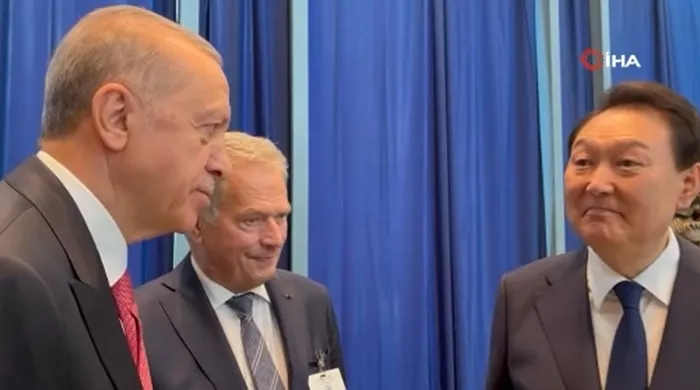 Güney Kore Devlet Başkanı Yoon Suk-yeol ile Başkan Erdoğan arasında o diyalog: Yapacağımız çok işler var