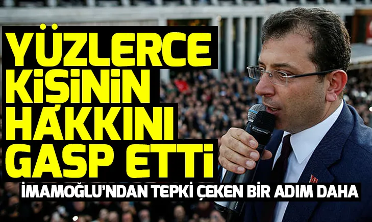 CHPli Ekrem İmamoğlunun skandallarının ardı arkası kesilmiyor! İmamoğlu şimdi de...