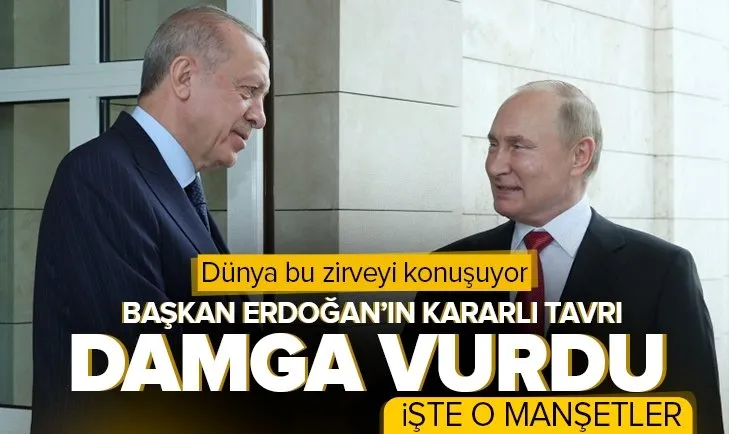 Rusya’da kritik zirve! Başkan Erdoğan ve Putin’in görüşmesi dünya basınında