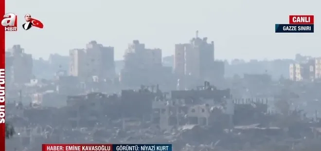 A Haber savaş bölgesinde | Gazze ağır bombardıman altında! Siyah dumanlar bölheyi kapladı