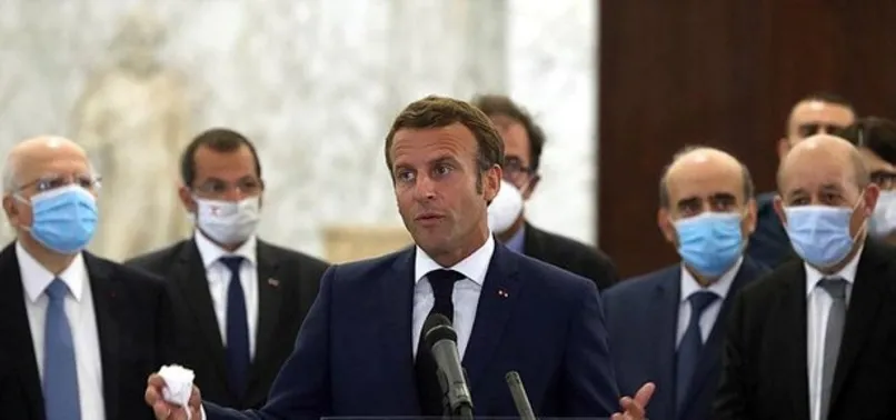 Macron Beyrut'ta haddini aştı! Skandal Türkiye açıklaması