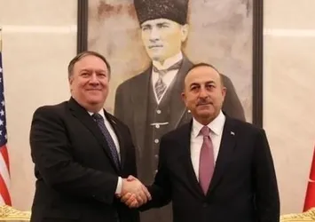 Çavuşoğlu mevkidaşı Pompeo ile görüştü