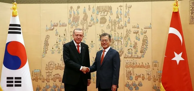 Son dakika: Başkan Erdoğan Güney Kore Devlet Başkanı ile görüştü