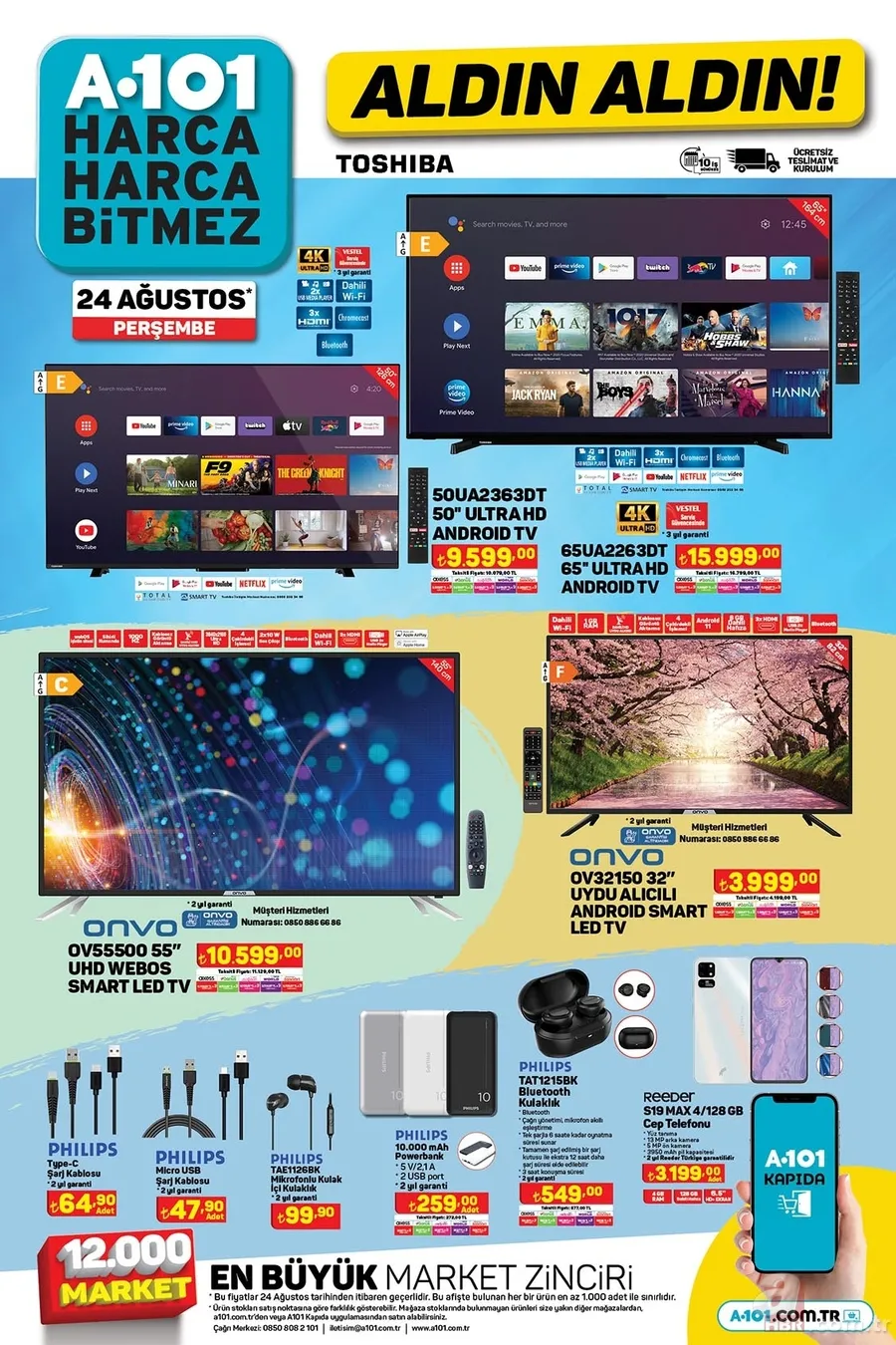A101 24 Ağustos aktüel ürünler kataloğu! Tam 16 sayfa üründe indirim yapıldı 4