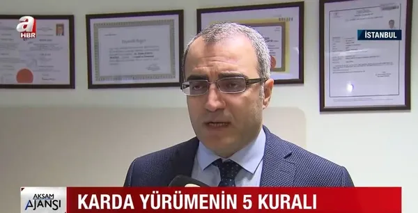 Karda yürürken düşmemek için dikkat edilmesi gereken 5 önemli husus! Uzman isim A Haber'de açıkladı - 1
